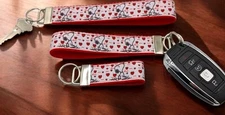  Peanut Keychain Fob Wristlet Key Chain Dog Keychains Valentines Valentine