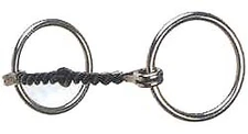 Reinsman Twisted Sweet Iron Snaffle Western Loose Ring, 5" Mouth, STAGE A