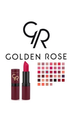 GOLDEN ROSE VELVET MATTER LIPPENSTIFT langanhaltende nicht trocknende Formel Nr. 17 KOSTENLOSER VERSAND 