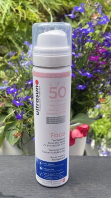 Ultrasun Face Sun Protection Spray LSF 50 TRANSPARENT FACE & SCALP 75ml Neu