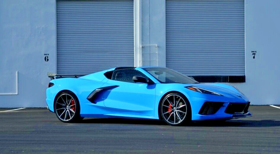 22” VOSSEN HF3 TINTED BLACK WHEELS FOR CHEVROLET CORVETTE C8 20X9
