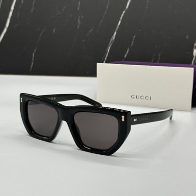 GUCCI(グッチ) GG1520S 001 ロゴ サングラス NEW GG1520S 001 GUCCI BLACK GREY GEOMETRIC WOMEN GUCCI