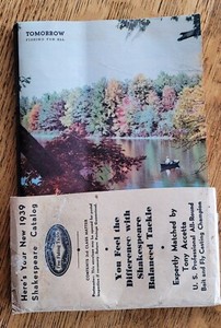1939 Shakespeare Fine Fishing Tackle Catalog 39-A with original sleeve EXCELLENT