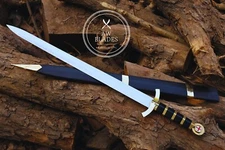 Hand Forged Carbon Steel Knight's Templar Long Sword Battle Ready Medieval Sword