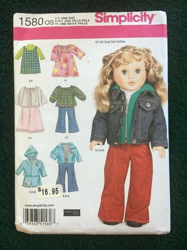 Simplicity Doll Patterns ~ All Patterns are Size 18 * ~ * ~ * ~ * ~ Listing 1478 - Picture 68 of 113