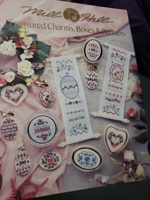 Mill Hill Treasured Charms Boxes & Banners Beading Cross Stitch Pattern Booklet