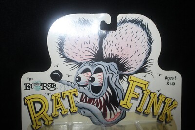 2000 Ed Roth 6” Rat Fink Action Figure on Skateboard Jonzo