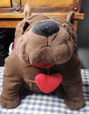 DanDee Brown French Bulldog or Shar Pei 12'' Valentine's, Anniversary Plush