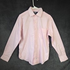 Polo Ralph Lauren Button Up Shirt Men 16-34/35 Pink Philip Long Sleeve