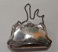 ANTIQUE German Silver Coin Purse; Likely European, Made Circa 1900-1925