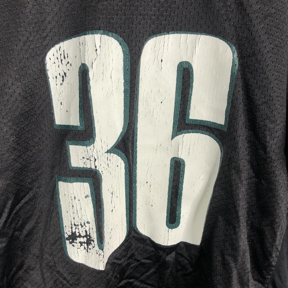 Футболка REEBOK Philadelphia Eagles Brian Westbrook No36 черная молодежная размер XL искусственно состаренная - Изображение 2 из 4