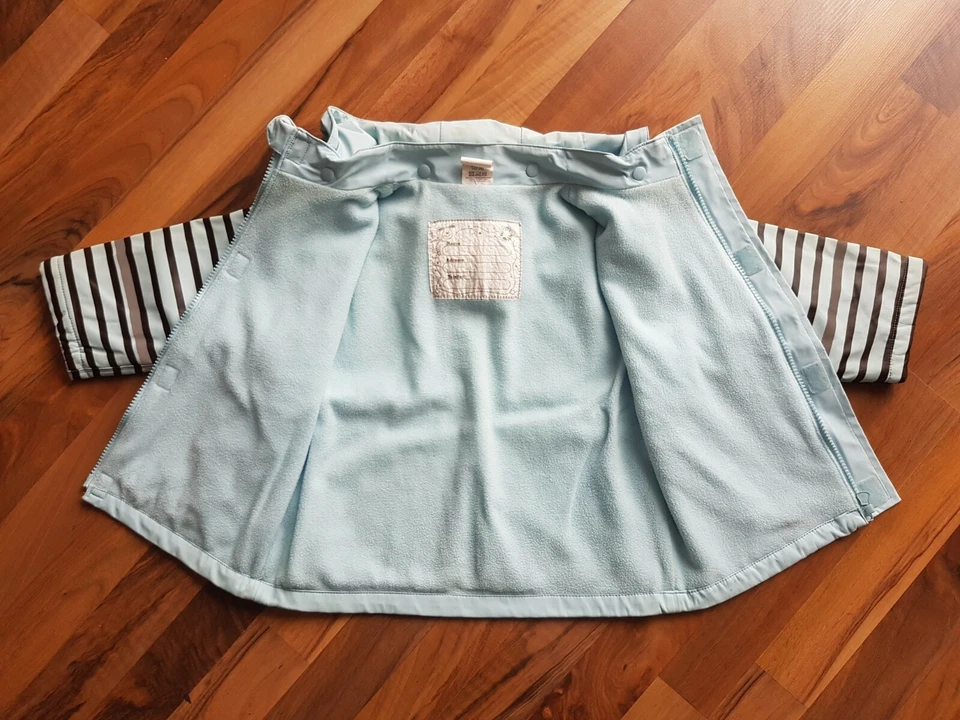 Regenjacke Windjacke Matschjacke hellblau Gr 92 / 98 Übergangsjacke Jacke Top - Bild 2 von 3