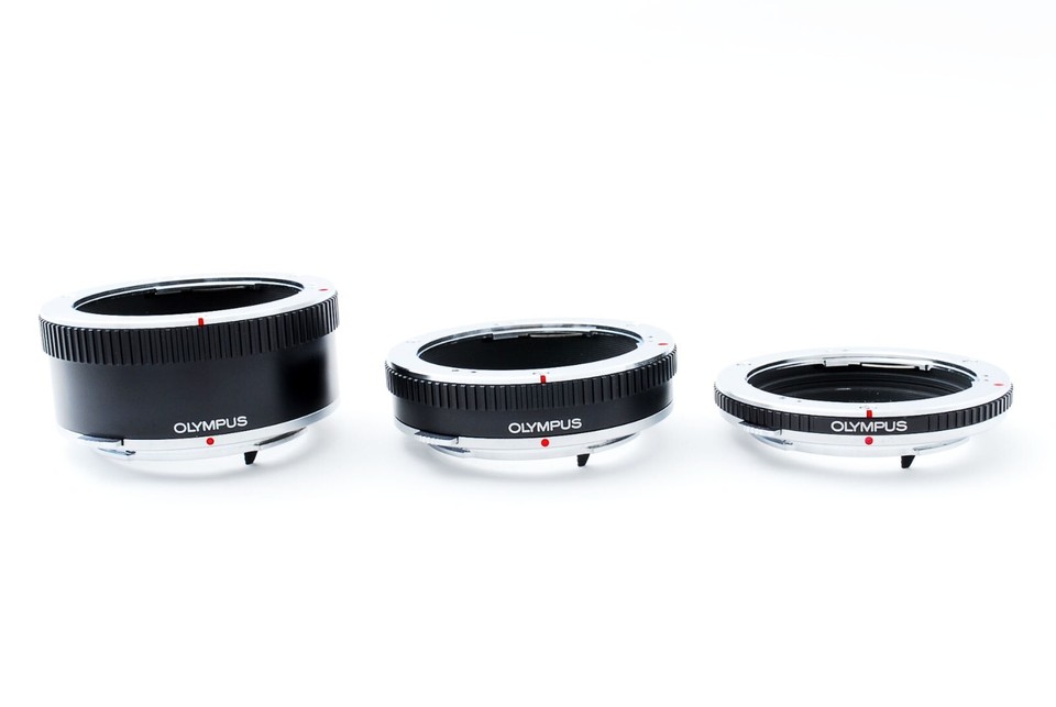 【MINT/Case】Olympus OM System Extension Tube Set 7mm, 14mm, 25mm Japan
