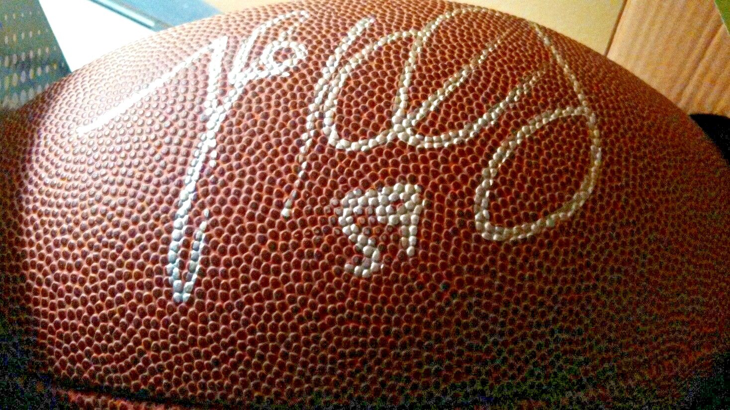 Luke Kuechly Carolina Panthers autographed football JSA Signed 