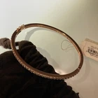 Nuovo Braccialetto Braccialetto Sottile Michael Kors Colore Cotta Rosa Tono Pavimentazione Pietra