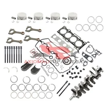 Engine Overhaul Rebuild Kit & Crankshaft & 4 Con Rods For Hyundai KIA G4KE 2.4L