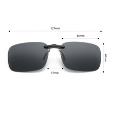 Polarized Clip On Sunglasses UV400 For Prescription Glasses Driving Fishing Clip — image 6