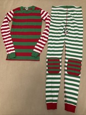 Hanna Andersson 160 Pajama Set Christmas Stripe Mix It