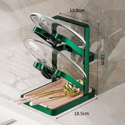 Multifunktionales Topfdeckelgestell und Utensilien Organizer für eine ordentliche Küche