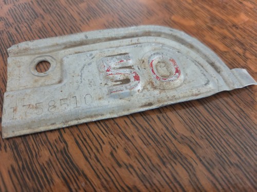 Vintage CA 50 tab 1950 California License Plate Year