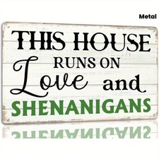 2D St. Patrick's Day Decorative Metal Wall Sign Vintage Rustic Housewarming Gift