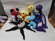 Rainbow Friends Plush Set Of 7 blue red purple yellow