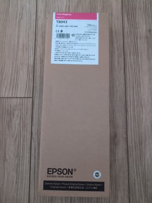 Genuine Epson Vivid Magenta Ink Cartridge T8043 Exp 1/2025