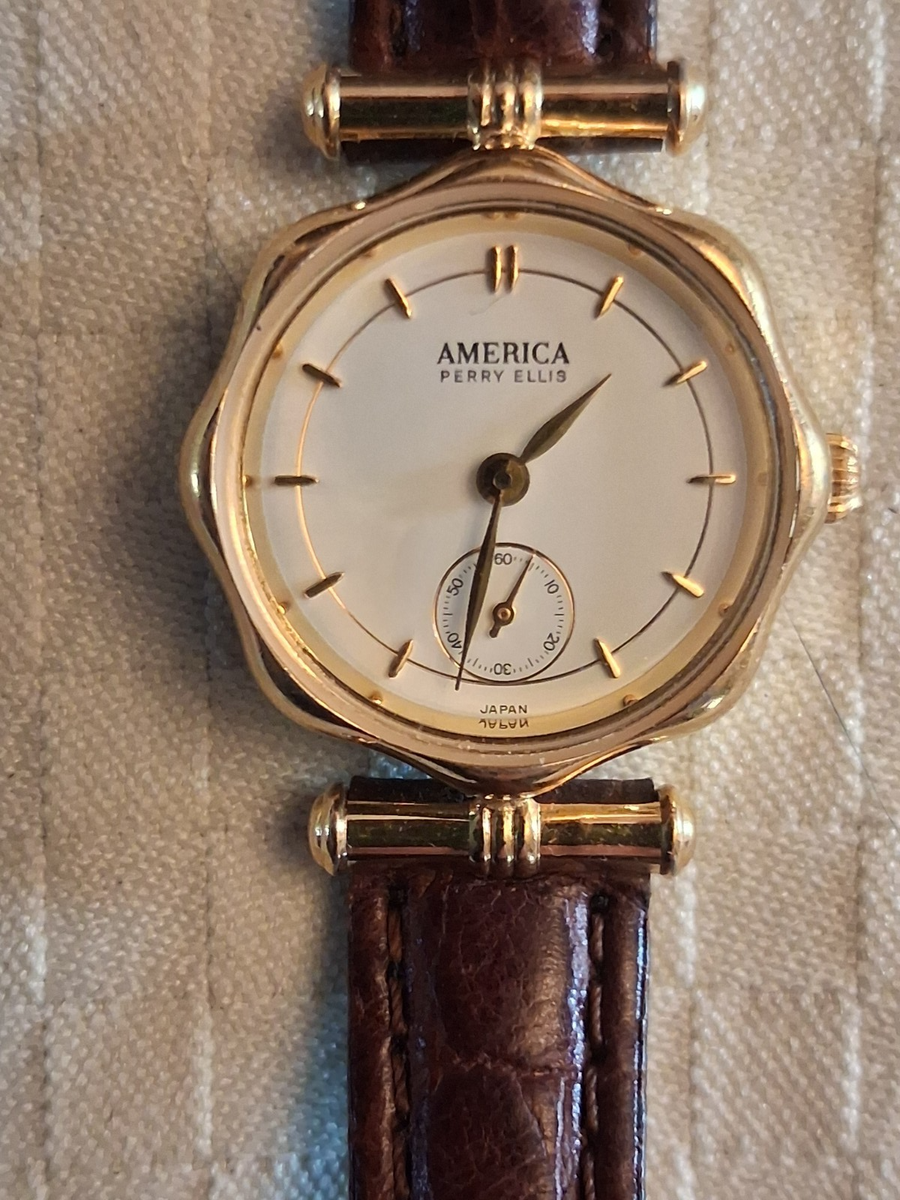 Vintage America Perry Ellis watch Japan Movt | eBay