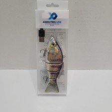 New 5.25" Animated Lure Self-Swimming Perch Fishing Bait USB Rechargeable