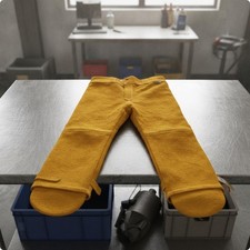 Leather Welding Pants Heat-Resistant for Welders, Metalworkers