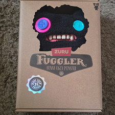 ZURU Fuggler Monster Plush Stuffed Animal Medium Black Limited Edition Boxed