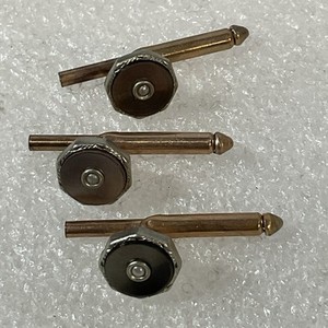 Lot Of 3 Cuff Link Shirt Spring Type Buttons With An Issue With One