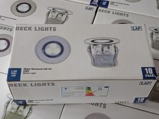 12 * LAP 10 Pack Deck Lights 30mm Recessed LED Kit 240v White Light 1.8w IP67