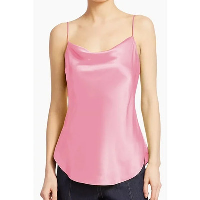 NWT - Cinq à Sept 'Marta' Sleeveless Silk Cami Top, Apple Blossom - Size Medium