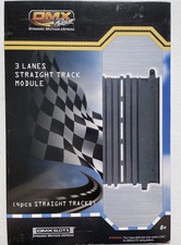 DMX Racer Slot Car 4pcs Straight Track 3 lane Module for DMX 1220SX4 -MIB