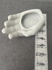 Ceramic White Hand Planter Holder Display — photo 1