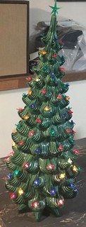 1970 s Atlantic Mold Christmas Tree working 3 piece 32”
