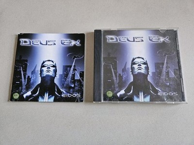 Deus Ex PC CD-ROM Spiel & Bedienungsanleitung / aus Big Box / Vintage Retro Sci Fi FPS