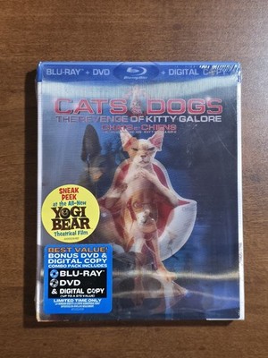 Cats & Dogs: The Revenge of Kitty Galore (Blu-ray/DVD, 2010) Brand New Sealed 