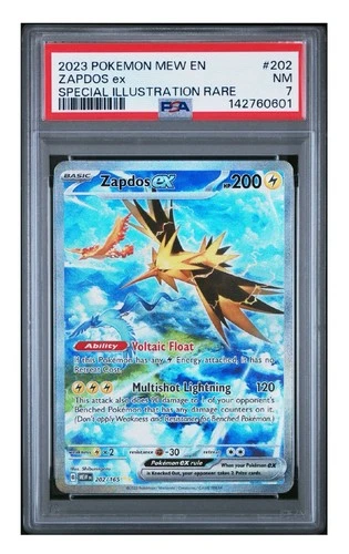 New ListingPSA 7 2023 POKEMON MEW EN-151 | SPECIAL ILLUSTRATION RARE ZAPDOS EX 202