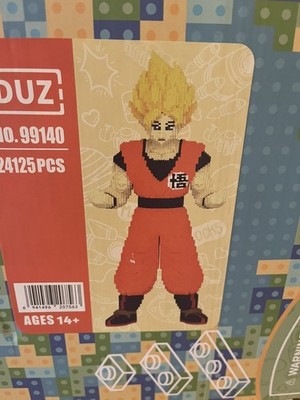 DUZ 99140 Goku Dragon Ball Z 24,125 PCS Building Block Set New Unused Cubi Toy