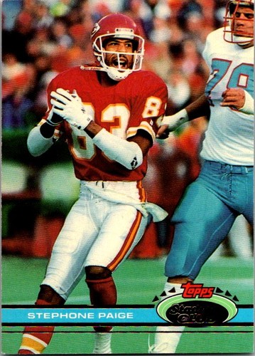 Stephone Paige [Super Bowl XXVI] #303 1991 Stadium Club card