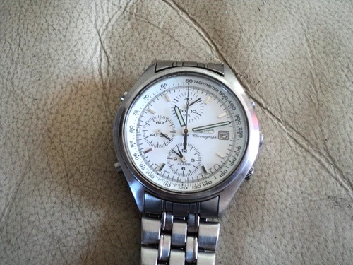 Vintage MEN Seiko ALARM Chronograph 7T32-7C60 Quartz Watch PLEASE READ