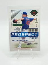 2024 Panini Baseball Prospect Edition Jaxon Wiggins Ticket #17 Chicago Cubs