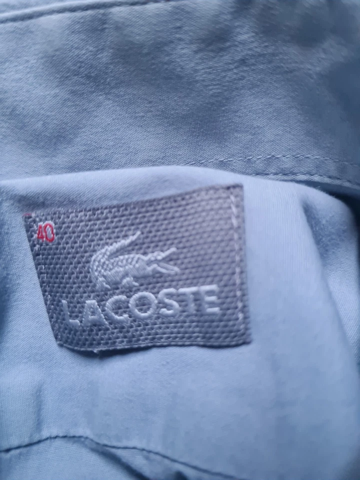 Chemise Lacoste vintage bleu - Photo 2/4
