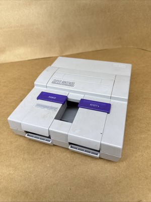 SNES Super Nintendo OEM Replacement TOP BOTTOM COMPLETE SHELL ONLY Good Shape!