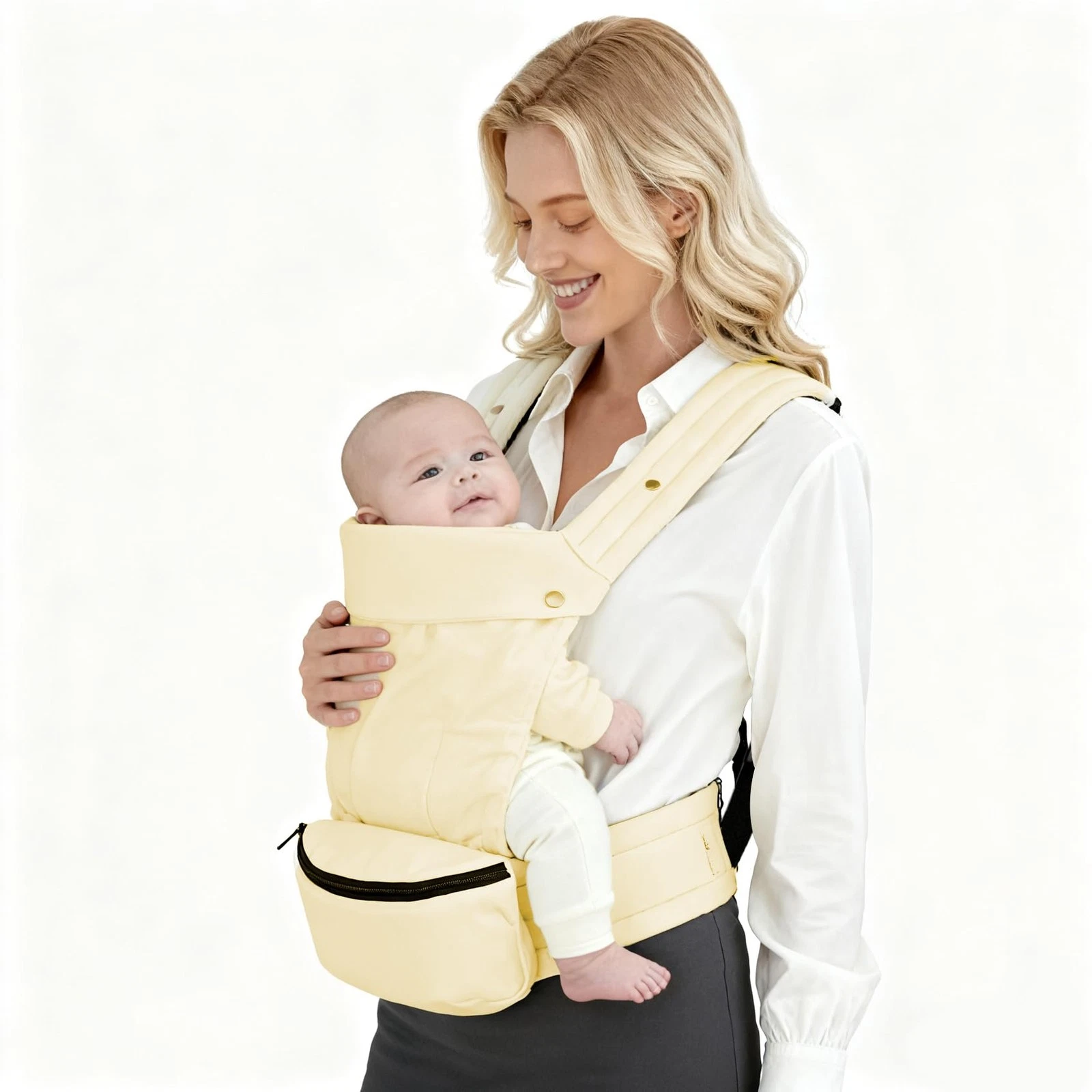 Baby Carrier with Storage Bag, 4 in 1 Front & Back Facing Design, Forward Fac...