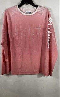 Columbia PFG Men's Red Long Sleeve Performance Fishing Shirt Size XL