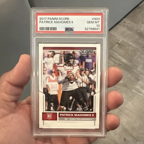 2017 Score Rookies Patrick Mahomes II #403 (RC) PSA 10 🔥🔥