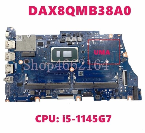 For HP ProBook 440 G8 650 G8 Laptop Motherboard DAX8QMB38A0 With i5-1145G7 CPU *
